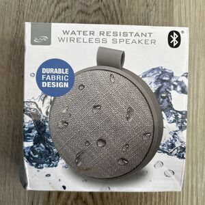 ILive Wireless Bluetooth Speaker Water Resistant Portable Rechargeable Gray New